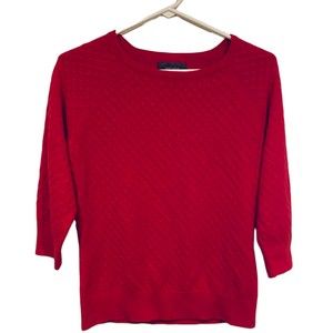 Marks & Spencer Per Una Hot Pink Cable Knit Pullover Sweater 10